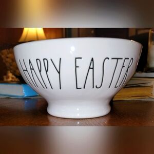 Rae Dunn White 'Happy Easter' Bowl
